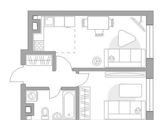 Продаю 1-ком. квартиру, 38.6 м2, Москва, САО