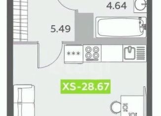 Продаю квартиру студию, 28.7 м2, Санкт-Петербург, бульвар Головнина, 6к1, муниципальный округ Гавань