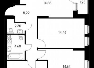 Продаю 3-комнатную квартиру, 70.8 м2, Москва, Сельскохозяйственная улица, 39, ЖК Грин Парк