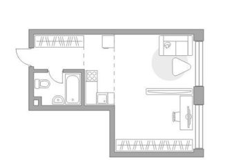 Продажа квартиры студии, 38.1 м2, Москва, метро Народное Ополчение