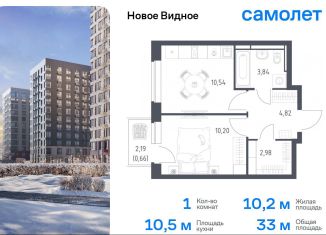 Продам 1-ком. квартиру, 33 м2, Ленинский городской округ, жилой комплекс Новое Видное, 16.1