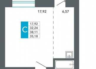 Продам квартиру студию, 35.2 м2, Забайкальский край, Нерчинско-Заводская улица, 6/9