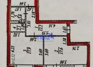 Продается 2-ком. квартира, 71.5 м2, Чебоксары, Новогородская улица, 40