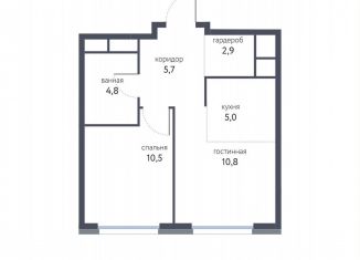 Продается 2-ком. квартира, 38.7 м2, Москва, район Метрогородок