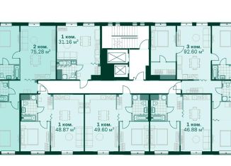 Продажа двухкомнатной квартиры, 75.3 м2, Санкт-Петербург, метро Ладожская, Магнитогорская улица, 5к3