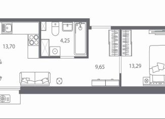 Продажа 1-комнатной квартиры, 43.2 м2, Санкт-Петербург, метро Лесная