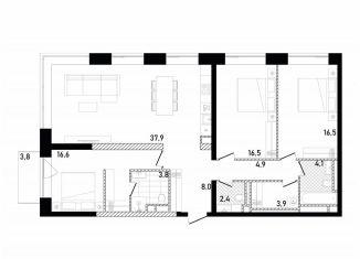 Продается 3-ком. квартира, 115.8 м2, Москва, Пресненский район, ЖК Репаблик, к2.2