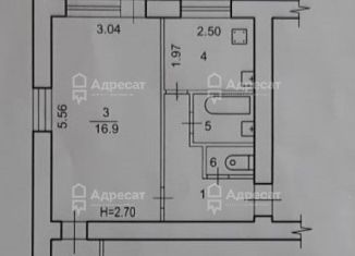 Продаю однокомнатную квартиру, 31 м2, Волгоград, улица Дегтярёва, 7