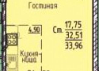 Продажа квартиры студии, 34 м2, Челябинск, улица 250-летия Челябинска, 27