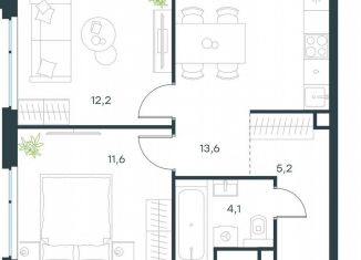 Продается 2-комнатная квартира, 46.7 м2, Москва, метро Мичуринский проспект