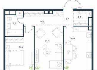 Продается двухкомнатная квартира, 59.4 м2, Москва, метро Нижегородская