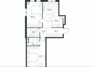 Продажа 2-комнатной квартиры, 66 м2, Москва, Нижегородский район