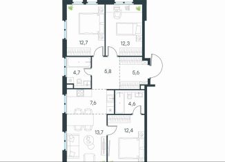 Продается трехкомнатная квартира, 79.4 м2, Москва, Нижегородский район