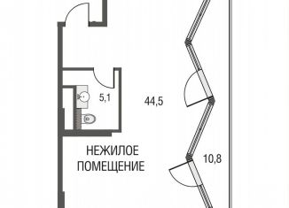 1-комнатная квартира на продажу, 58.4 м2, Москва, метро Лефортово, Большая Почтовая улица, 24