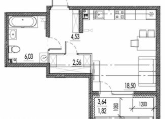 Продаю квартиру студию, 33.4 м2, Санкт-Петербург, Московское шоссе, 36, метро Московская