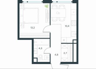 Продам однокомнатную квартиру, 35.6 м2, Москва, ЮВАО