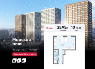 Продам квартиру студию, 26 м2, Санкт-Петербург, Красносельский район