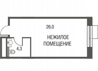 Продажа 1-комнатной квартиры, 30.4 м2, Москва, метро Электрозаводская