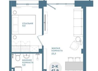 Продажа двухкомнатной квартиры, 41.9 м2, Красноярск, Свердловский район, Свердловская улица, 6Е