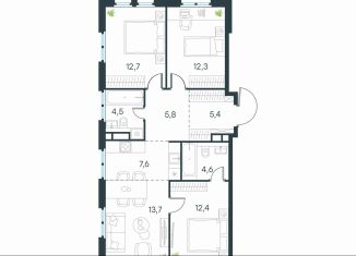 Продажа 3-ком. квартиры, 79 м2, Москва, Нижегородский район