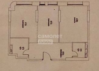 Двухкомнатная квартира на продажу, 69.6 м2, Москва, улица Крузенштерна, 2, метро Римская