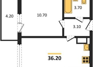 Продается однокомнатная квартира, 36.2 м2, Воронеж, улица Полковника Богомолова, 1, Советский район