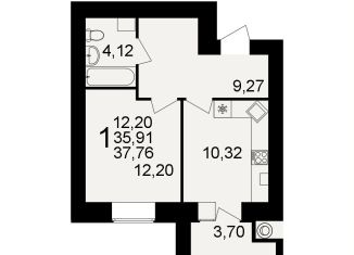 Продаю 1-комнатную квартиру, 37.8 м2, Рязань, улица Княжье Поле, 10