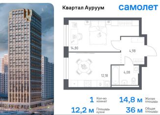 1-комнатная квартира на продажу, 36 м2, Екатеринбург, Кировский район