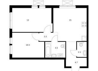 Продаю 2-комнатную квартиру, 52 м2, Владивосток