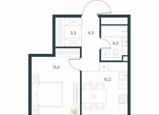 Продам однокомнатную квартиру, 35.4 м2, Москва, ЮВАО, Перовское шоссе, 21