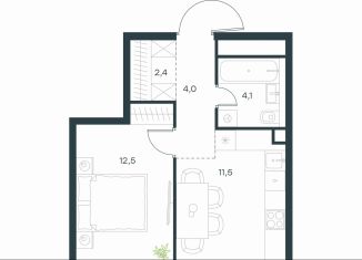 Продам 1-комнатную квартиру, 34.5 м2, Москва, Нижегородский район