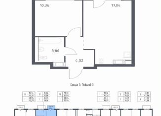 Продажа 1-ком. квартиры, 36.4 м2, Виллозское городское поселение, жилой комплекс Квартал Торики, к1.1