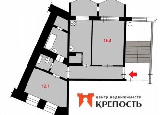 Продается 2-ком. квартира, 58.9 м2, Железногорск, Ленинградский проспект, 99