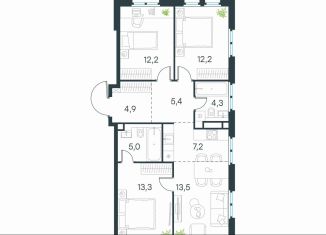 Продаю трехкомнатную квартиру, 78 м2, Москва, Нижегородский район