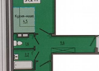 Продам 2-комнатную квартиру, 51.2 м2, Курская область, улица Энгельса, 158к2