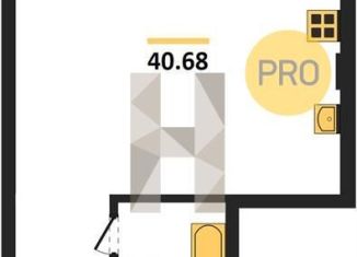 Продается квартира студия, 40.7 м2, Тульская область, село Каменка, 1