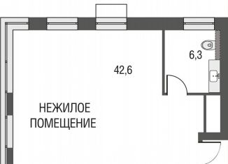 1-ком. квартира на продажу, 49.4 м2, Москва, метро Лефортово