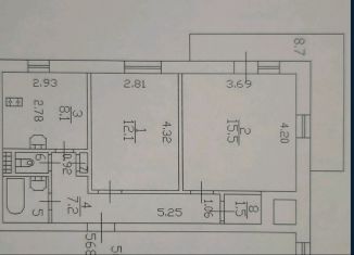 2-ком. квартира на продажу, 48.2 м2, Санкт-Петербург, Ленинский проспект, 117к1, муниципальный округ Дачное