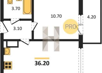 Продается однокомнатная квартира, 36.2 м2, Воронеж, улица Полковника Богомолова, 1, Советский район