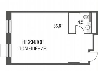 Продам 1-ком. квартиру, 41.6 м2, Москва, метро Лефортово