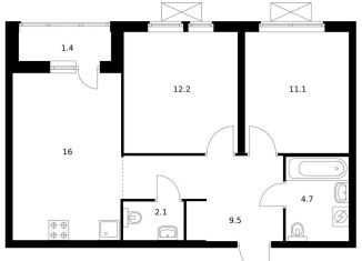 Продажа 2-ком. квартиры, 57 м2, Владивосток