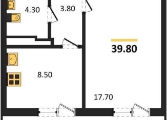 Продаю однокомнатную квартиру, 39.8 м2, Воронеж, улица Полковника Богомолова, 1, Советский район