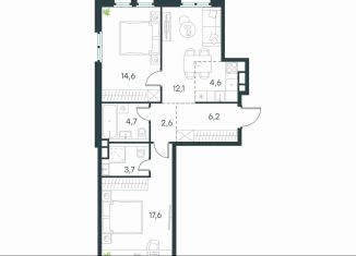 Продается 2-ком. квартира, 66.1 м2, Москва, Нижегородский район