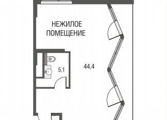 1-комнатная квартира на продажу, 57.9 м2, Москва, метро Лефортово, Большая Почтовая улица, 24