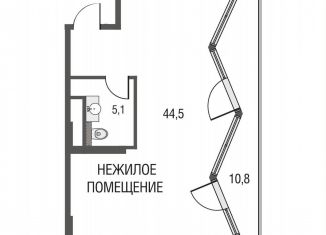 Продаю однокомнатную квартиру, 58.4 м2, Москва, метро Лефортово, Большая Почтовая улица, 24