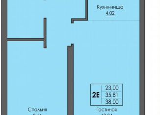 Продажа 2-ком. квартиры, 38 м2, Пермь, улица Сергея Есенина, 9Ак1, Дзержинский район