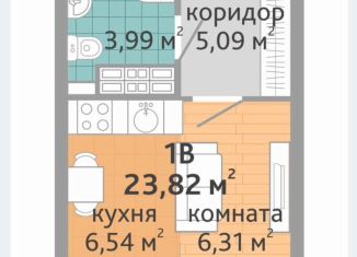 Квартира на продажу студия, 23.8 м2, Свердловская область