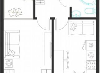 1-ком. квартира на продажу, 36.8 м2, Сызрань, 1-я Завокзальная улица, 2А