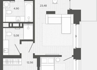 Продам 3-ком. квартиру, 68.9 м2, Барнаул, Октябрьский район