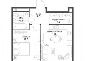 Продаю однокомнатную квартиру, 44.5 м2, Москва, СВАО, Октябрьская улица, 103